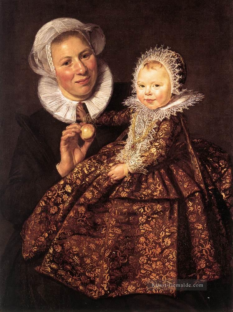 Catharina Hooft mit ihrer Krankenschwester Porträt Niederlande Goldenes Zeitalter Frans Hals Ölgemälde